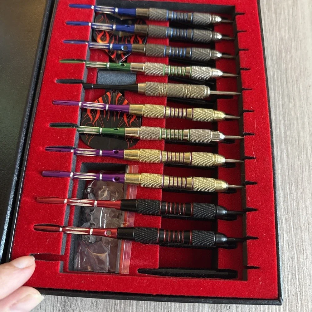 ADKX Steel Tip Darts 12 Pack Set with‎ Nonslip Iron One Size